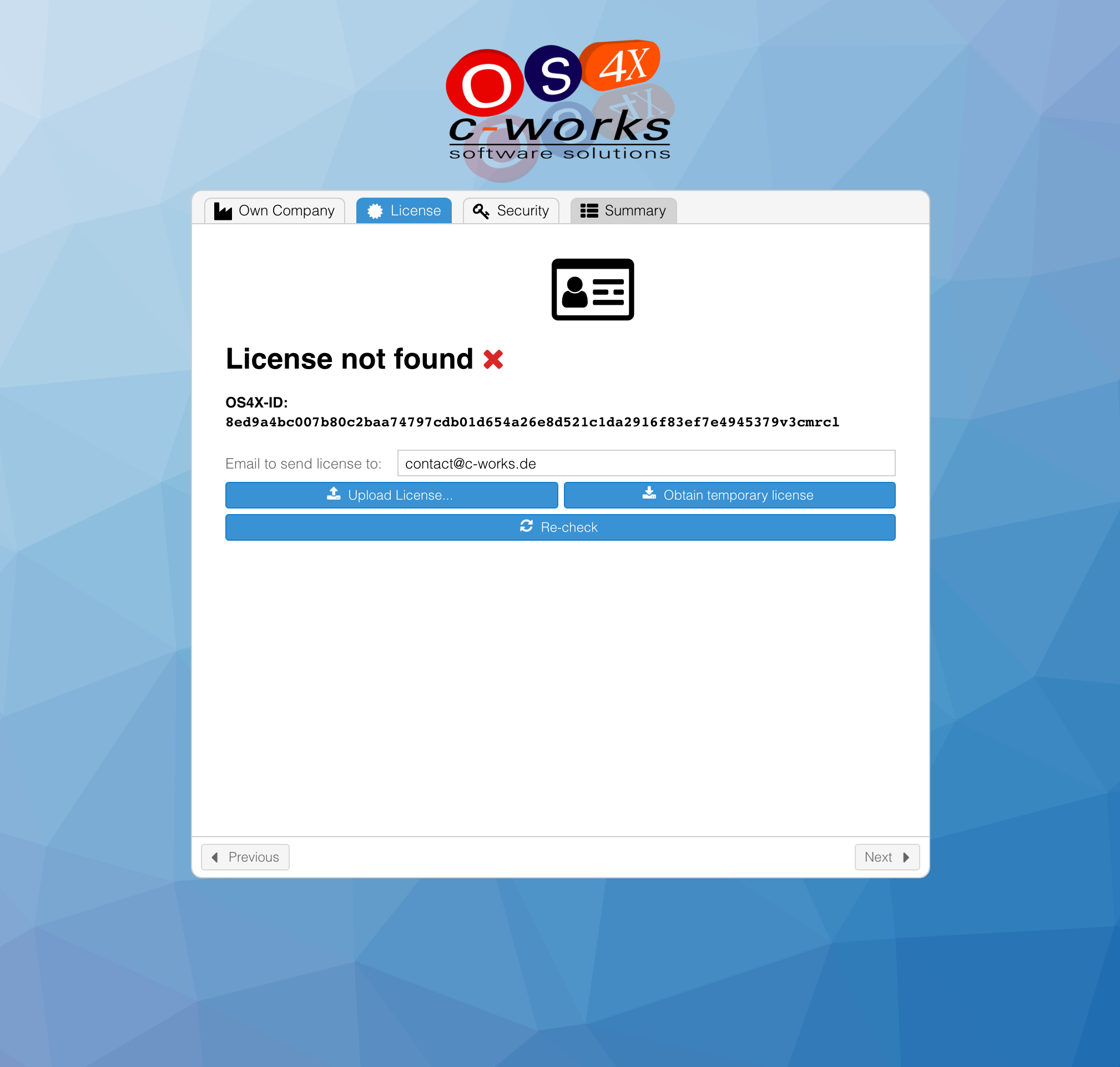 License is unavailable, multiple options can be used